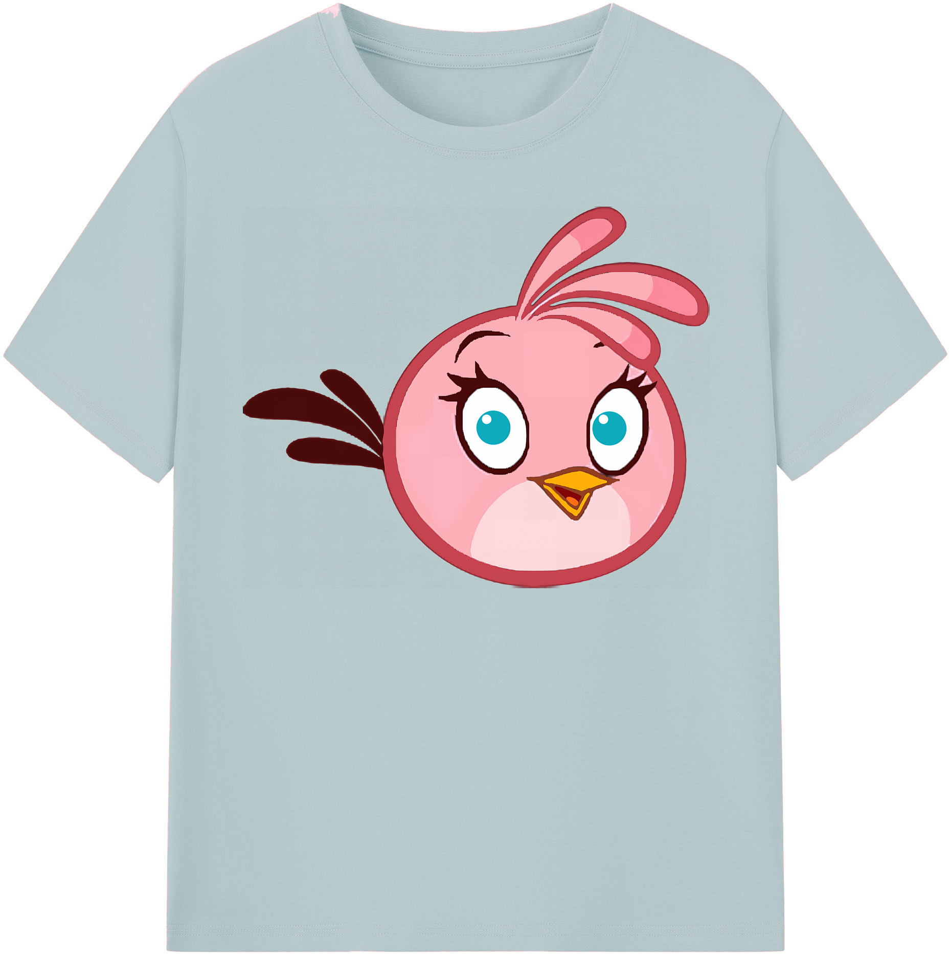 （画像用） Angry Birds アングリーバード 綿100％半袖Tシャツ（フロントプリント）